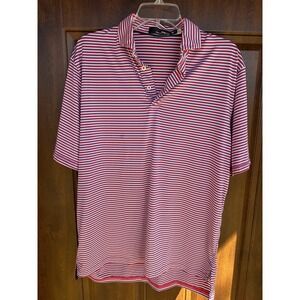 Ralph Lauren Mens Performance Cooling Moisture Wicking Striped Polo | M